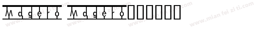 Magero Magero字体转换